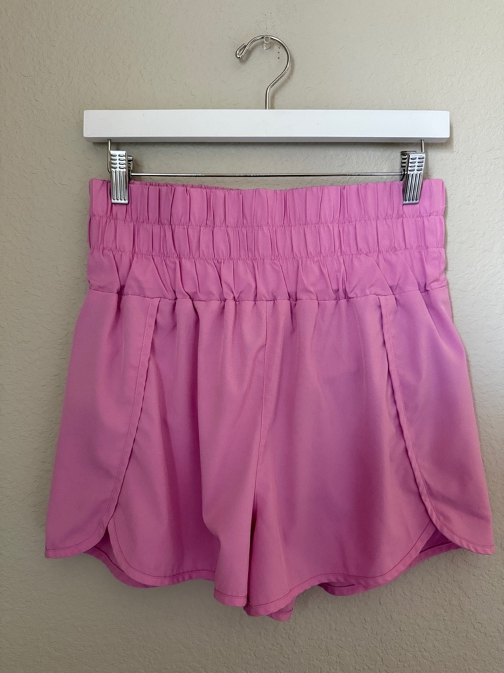 Women’s High-Waist Pink Athletic Shorts